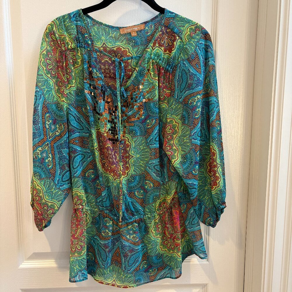 Ellen Tracy Top 3/4 Sleeve